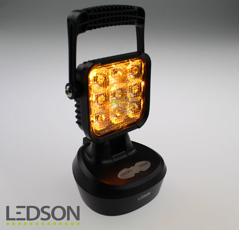 LEDSON - LAMPADA DA LAVORO PORTATILE CON FUNZIONE FLASH 18 W (ricaricabile)