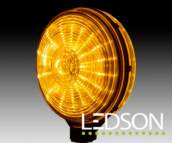 orange light pable led Ledson with clear glass