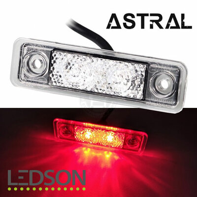 LEDSON - Astral - LUCE DI POSIZIONE A LED EASY FIT - ROSSA