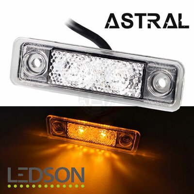LEDSON - Astral - LUCE DI POSIZIONE A LED EASY FIT - ARANCIO