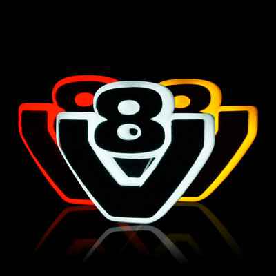 BASE LEGGERA PER PICCOLO INSEGNA SCANIA V8 / Anteriore