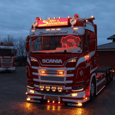 BICOLORE + FLASH - LUCE DI POSIZIONE SUPPLEMENTARE - FANALE ANTERIORE A LED SCANIA 2016+