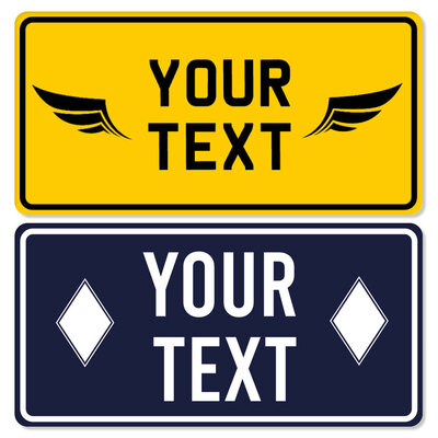 PIASTRA METALLICA PERSONALIZZATA STAMPATA - AMERICA