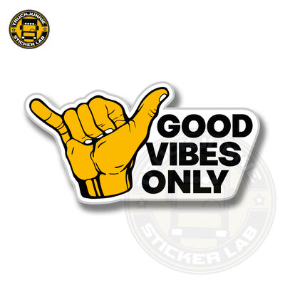 Good Vibes Only - Full print sticker