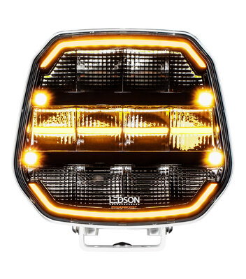 Luce ausiliaria Ledson Epix9+ Strobe Wide Driving Beam da 9&quot; (bianco avorio, Powerboost)