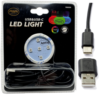 Illuminazione LED Poppy RGB USB e USB-C