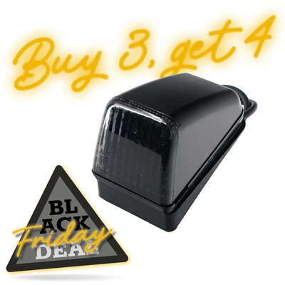 VOLVO TOP LAMP BASE PIATTA - ALOGENA - BIANCO - LENTE FUME&#039; SCURO