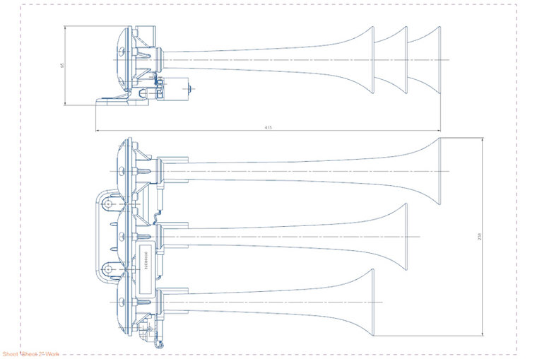 SEGER - TROMBA A 3 CORNI - 24V
