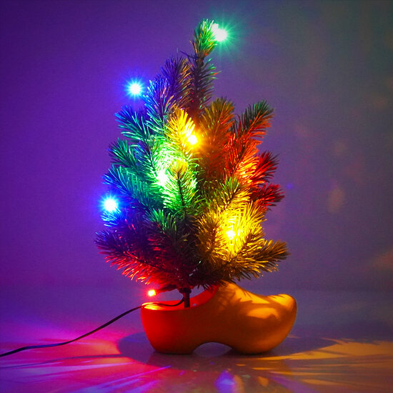 MINI ALBERO DI NATALE CON LED INCL. ZOCCOLO
