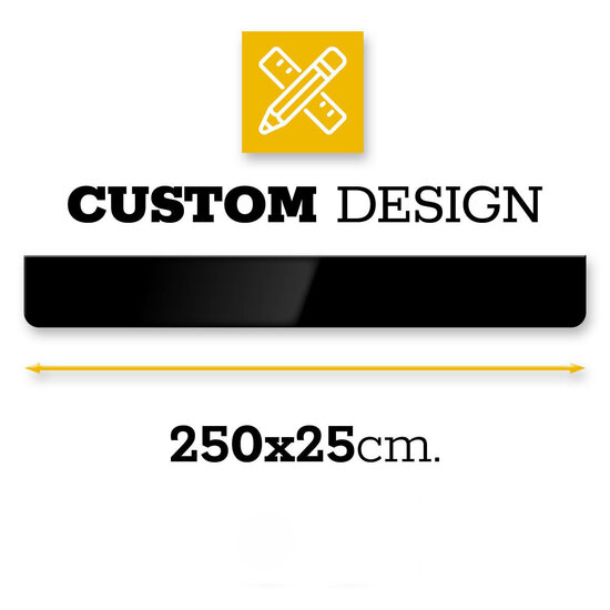 PARASPRUZZI 250 X 25CM - DESIGN PERSONALIZZATO - NUOVO EDITOR