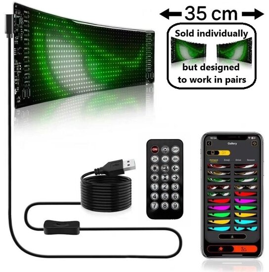 Matrix led panel &quot;Devil Eyes&quot; 35 cm