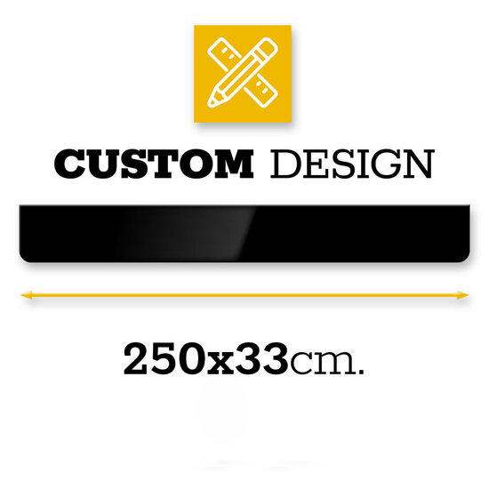 PARASPRUZZI 250 X 33CM - DESIGN PERSONALIZZATO - NUOVO EDITOR