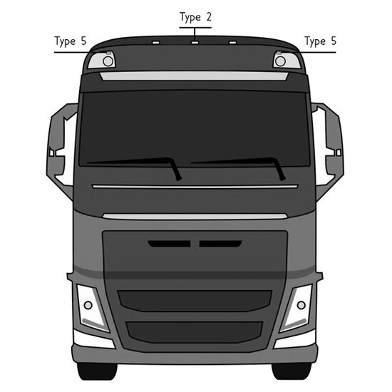 LUCE SUPERIORE VOLVO 2012 &ndash; TIPO 2 &ndash; SET