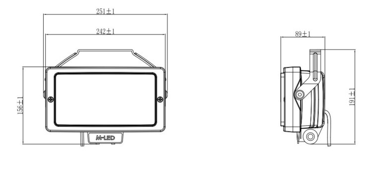 Faretto M-LED Classic 220 con luce di posizione bicolore