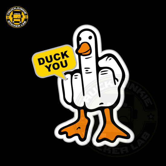 Duck you - Full print sticker