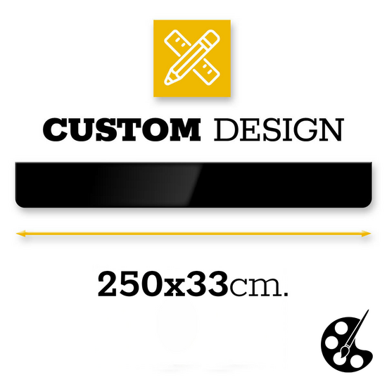 PARASPRUZZI 250 X 33CM - DESIGN PERSONALIZZATO - NUOVO EDITOR