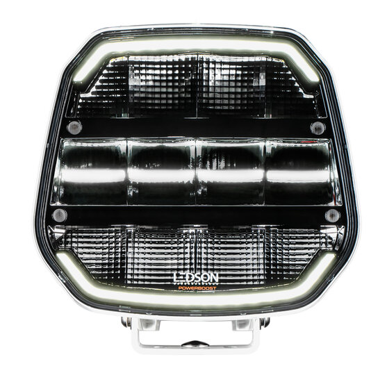 Luce ausiliaria Ledson Epix9+ Strobe Wide Driving Beam da 9&quot; (bianco avorio, Powerboost)