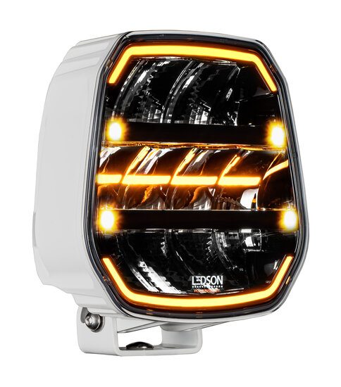 Luce ausiliaria Ledson Epix9+ Strobe Wide Driving Beam da 9&quot; (bianco avorio, Powerboost)