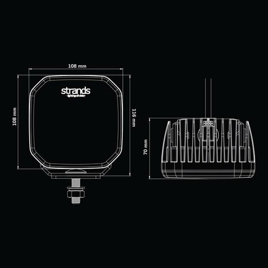 Strands FOR9T No-Glare 78W Faro da lavoro