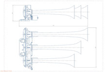 SEGER - TROMBA A 3 CORNI - 24V