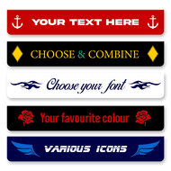 PARASPRUZZI 250 X 25CM - DESIGN PERSONALIZZATO - NUOVO EDITOR