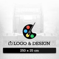 PARASPRUZZI 250 X 25CM - DESIGN PERSONALIZZATO CON LOGO - NUOVO EDITOR