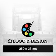 PARASPRUZZI 250 X 33CM - DESIGN PERSONALIZZATO CON LOGO - NUOVO EDITOR