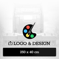 PARASPRUZZI 250 X 40CM - DESIGN PERSONALIZZATO CON LOGO - NUOVO EDITOR