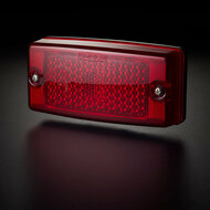 FANALE LATERALE LED OMNIUS - LED ROSSO / LENTE ROSSA - LUCE FRENO / LUCE POSTERIORE