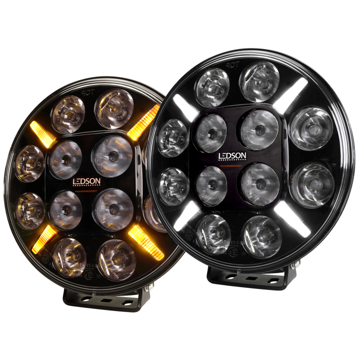 LEDSON Pollux9+ POWERBOOST - LED FARO DI PROFONDIÀ CON LUCE DI POSIZIONE BIANCA E ARANCIONE -120W