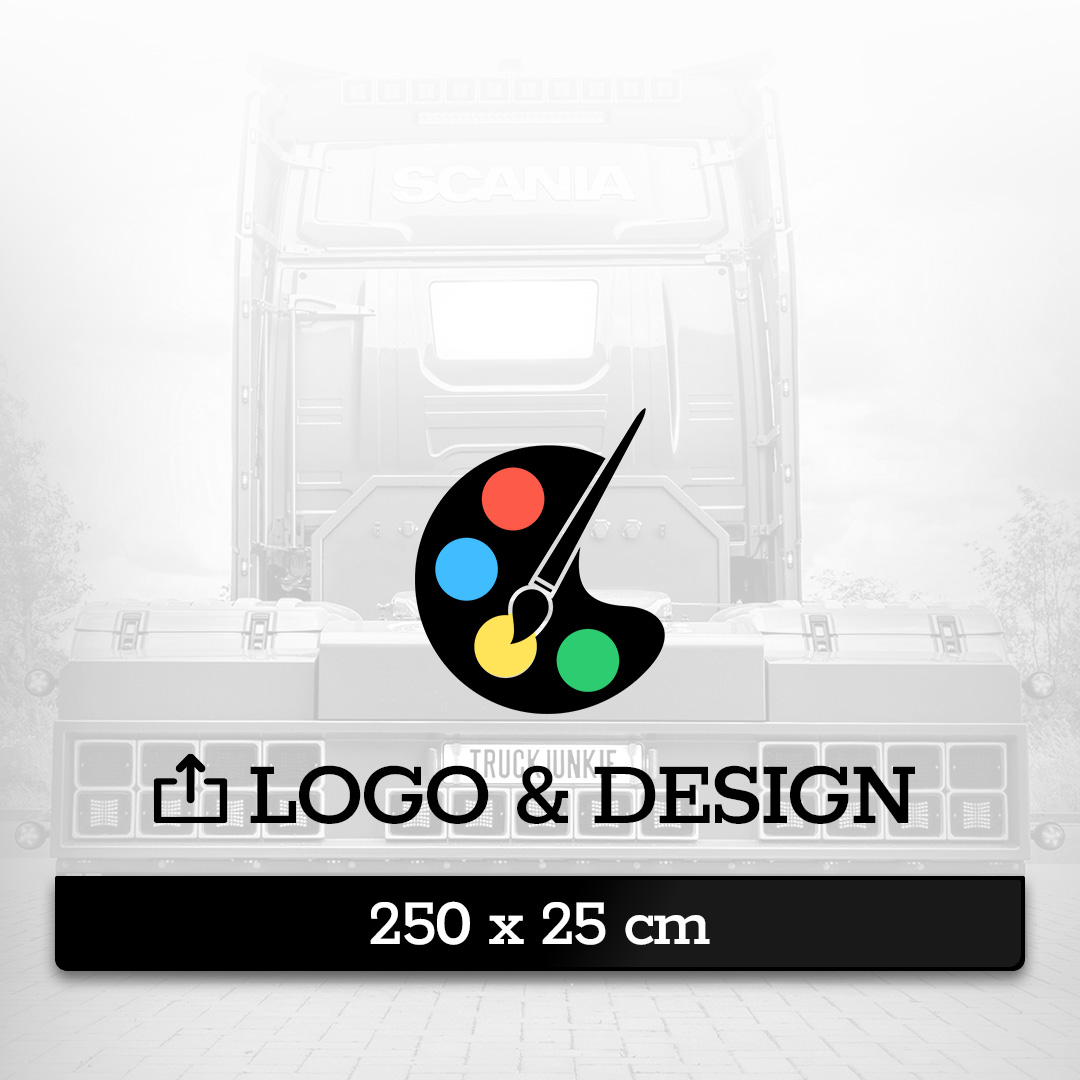 PARASPRUZZI 250 X 25CM - DESIGN PERSONALIZZATO CON LOGO - NUOVO EDITOR