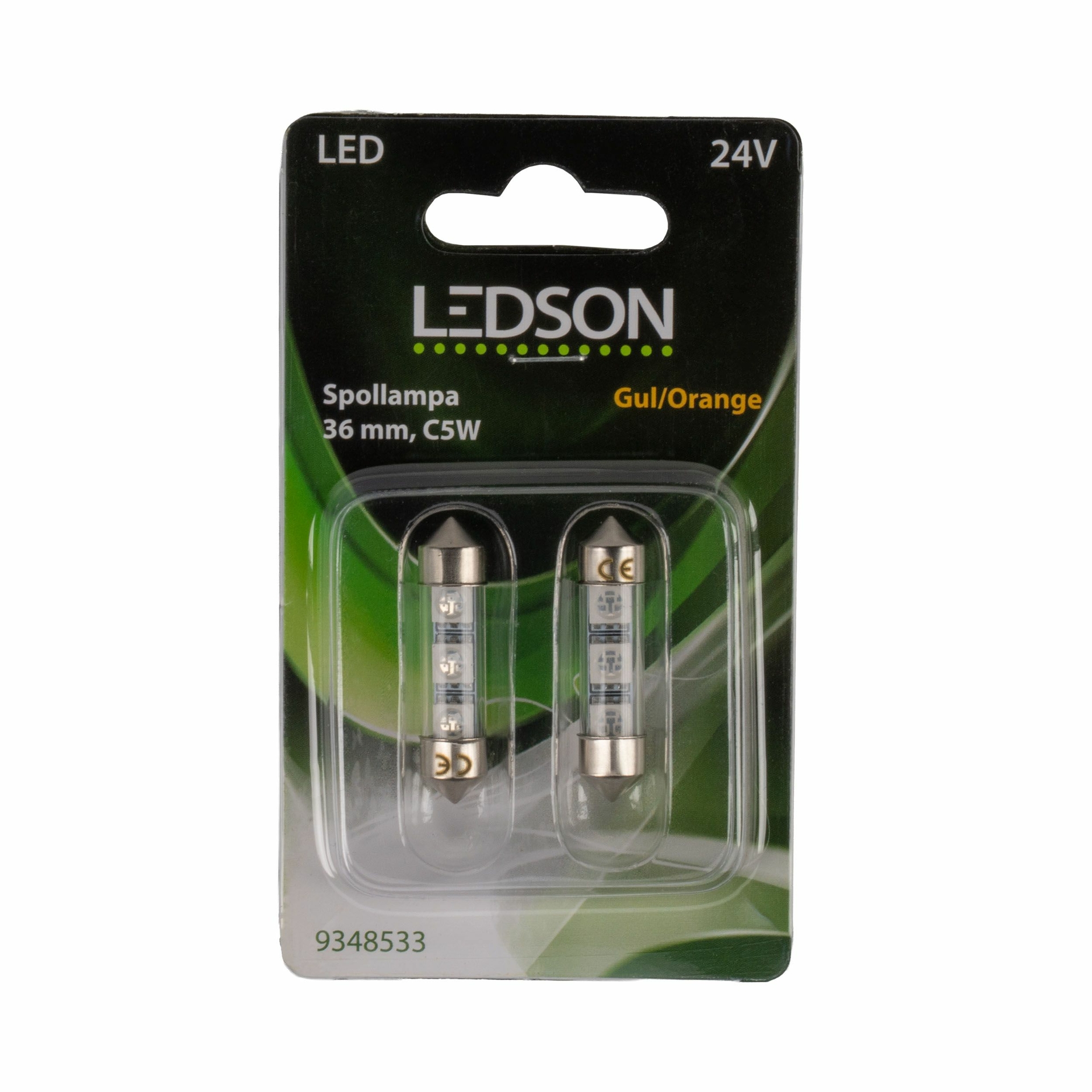 36mm/C5W - GIALLO - 24v