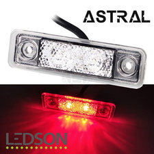 LEDSON - Astral - LUCE DI POSIZIONE A LED EASY FIT - ROSSA