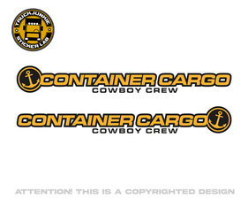 CONTAINER CARGO COWBOY - BICOLORE STICKER