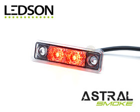 LEDSON - Astral - LUCE DI POSIZIONE A LED EASY FIT - ROSSO *SMOKE*