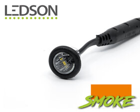 INCASSO TONDO Ø 28MM - VETRO SMOKE / ARANCIA