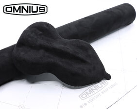 OMNIUS  - TESSUTO ADESIVO WRAP - ALCANTARA - NERO