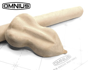 OMNIUS  - TESSUTO ADESIVO WRAP - ALCANTARA - BEIGE