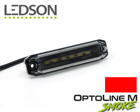 LEDSON - OPTOLINE M - LAMPADA DI POSIZIONE/INDICATORE LATERALE - *FUMO* - ROSSO