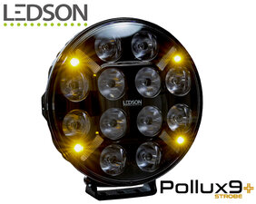 LEDSON - Pollux9+ STROBE - LED FARO DI PROFONDIÀ CON STROBO - LUCI POSIZIONE BIANCA / ARANCIONE -120W