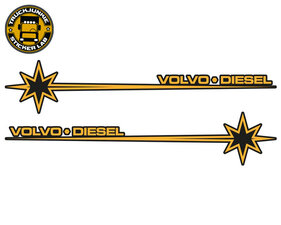 VOLVO-DIESEL - STAR - BICOLORE STICKER