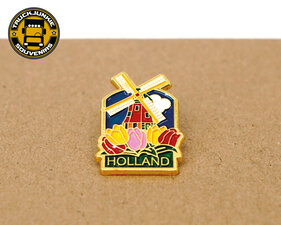 PIN - MULINO A VENTO HOLLAND TULIPS - ORO