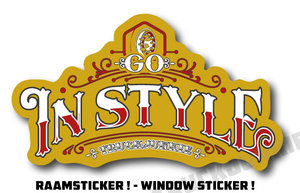 TRUCKJUNKIE GO-IN-STYLE  - WINDOW STICKER!! 