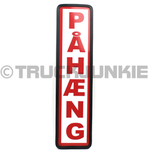 Pahaeng Plate Red - 40x10cm