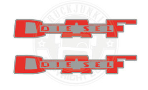 DAF DIESEL OLD - STICKER - 2-TONE