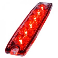 LAMPEGGIANTE ULTRA SOTTILE - 6 LED - ROSSO