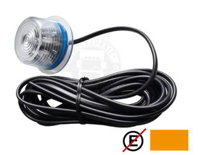 - ARANCIA !! - INDICATORE LATERALE A LED - VETRO TRASPARENTE - GYLLE