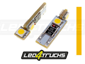 Arancione - LED 4XSMD 24V - W3W / W5W