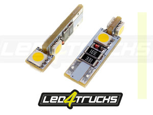 Bianco Caldo - LED 4XSMD 24V - W3W / W5W